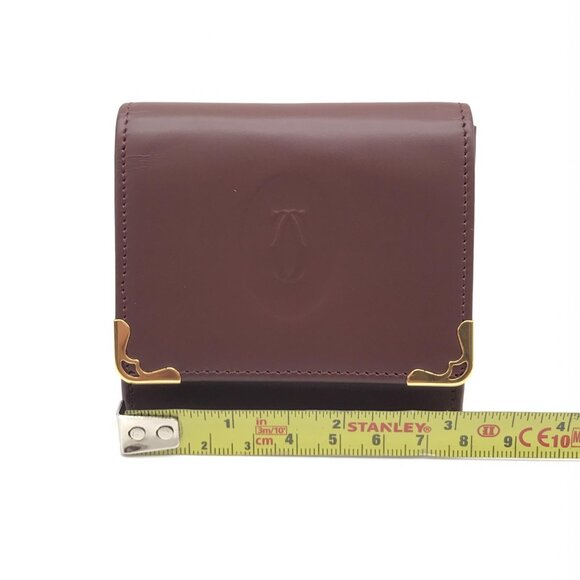 Cartier Burgundy Coin Wallet - Picture 2 of 10